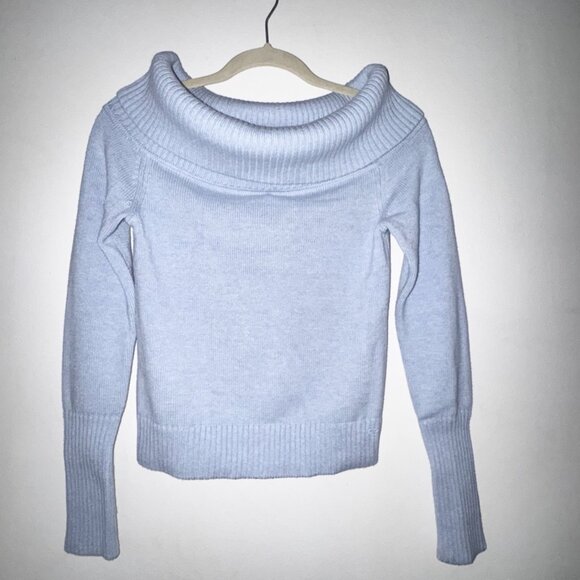 NWT Aritzia Off Shoulder Sweater Sunday Best Topaz - Picture 4 of 6